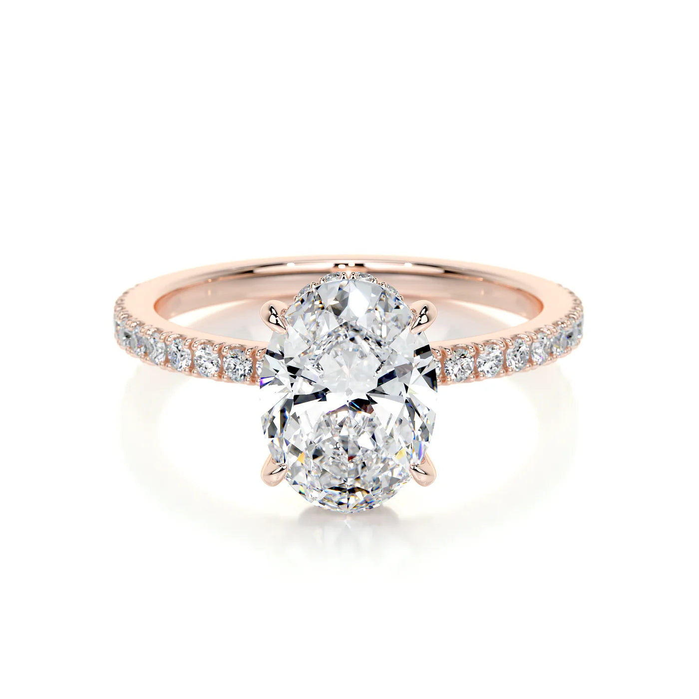 Alure Lab Grown Diamond Ring . Rose Gold