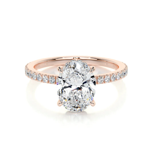 Alure Lab Grown Diamond Ring . Rose Gold