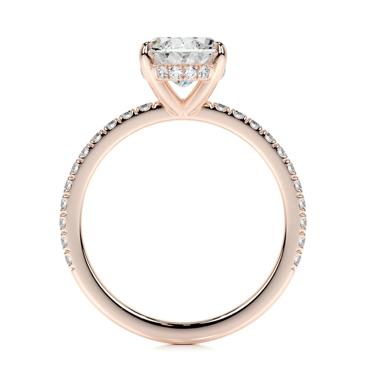 Alure Lab Grown Diamond Ring . Rose Gold