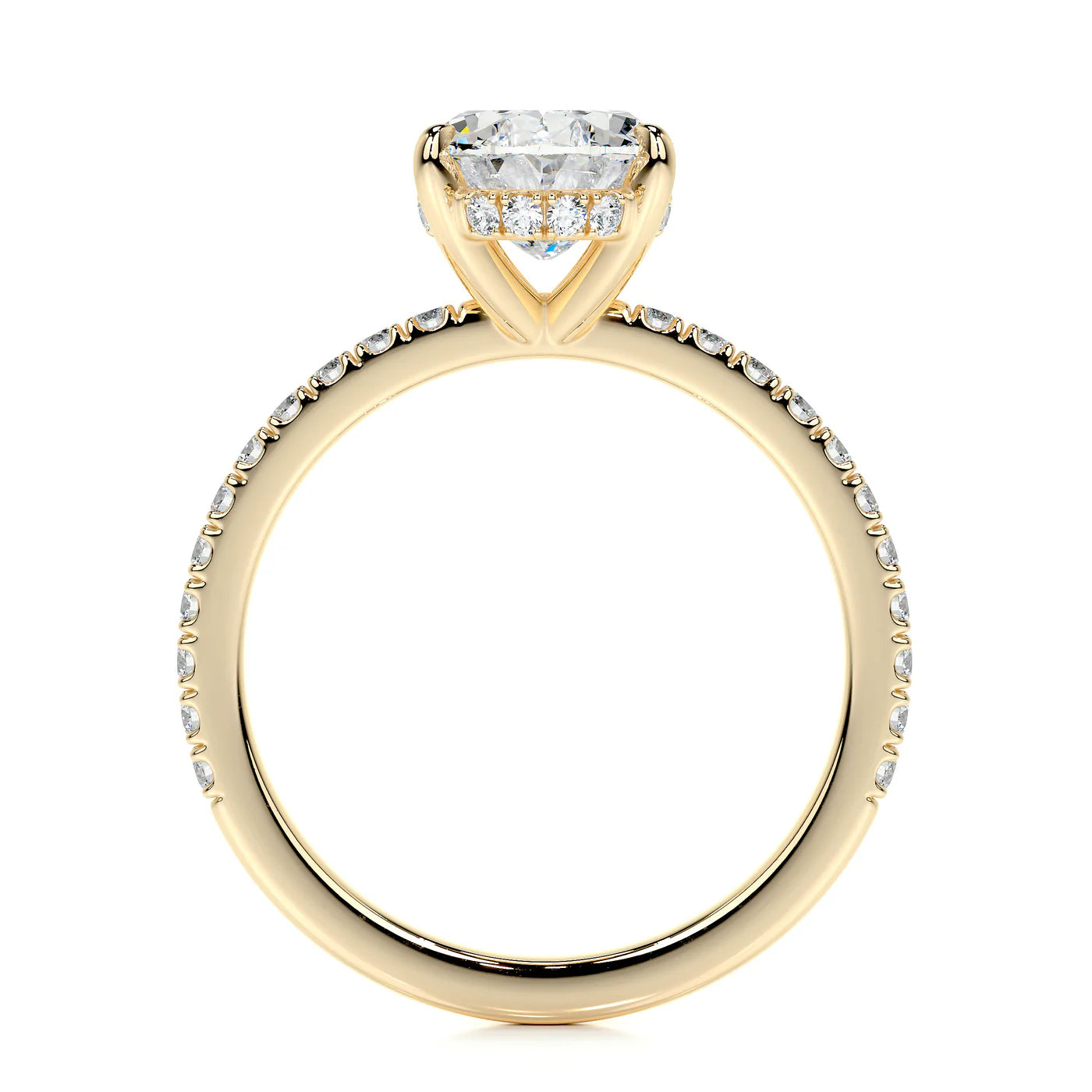 Alure Lab Grown Diamond Ring . Yellow Gold