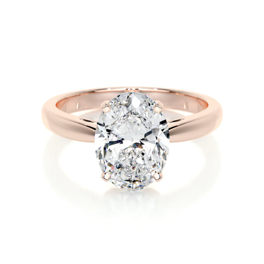 Aria Lab Grown Diamond Ring . Rose Gold