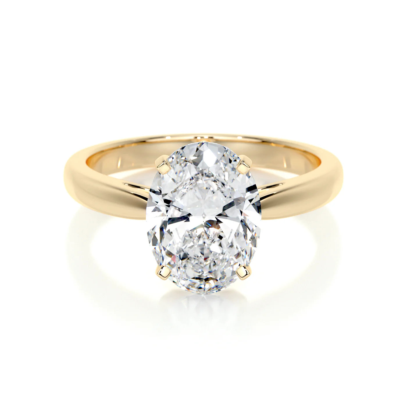 Aria Lab Grown Diamond Ring . Yellow Gold