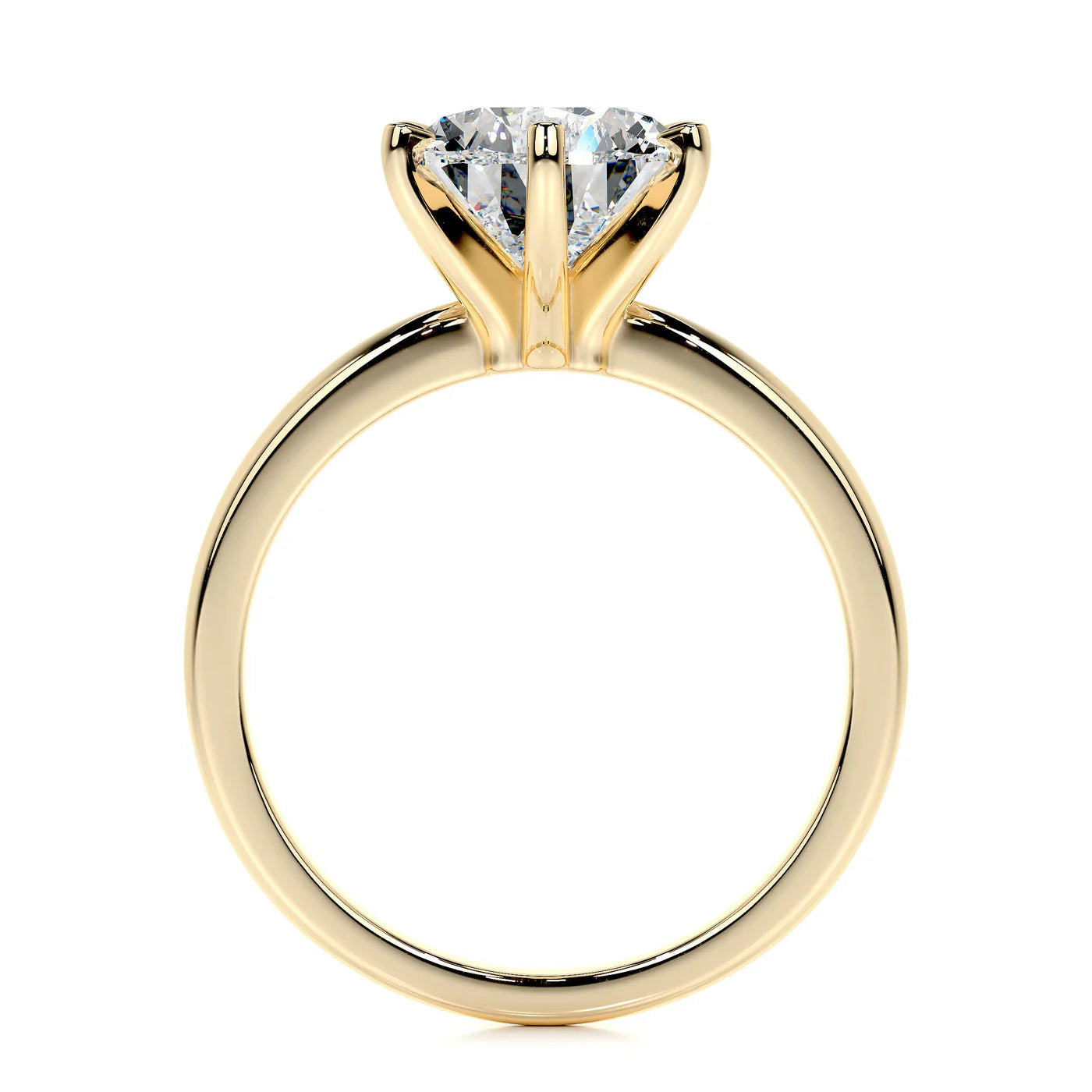 Bliss Lab Grown Diamond Ring . Yellow Gold