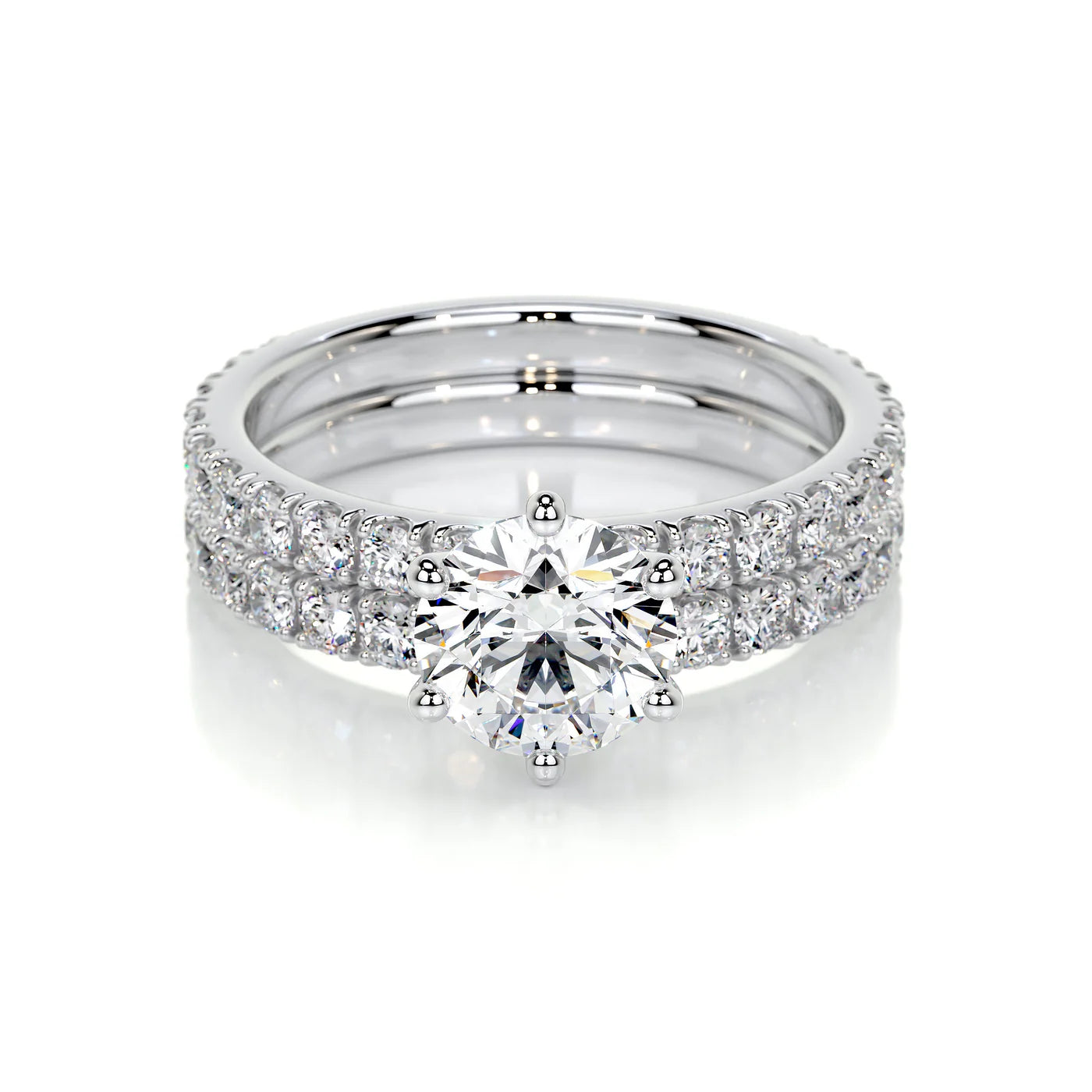 Elysia Lab Grown Diamond Ring . White Gold