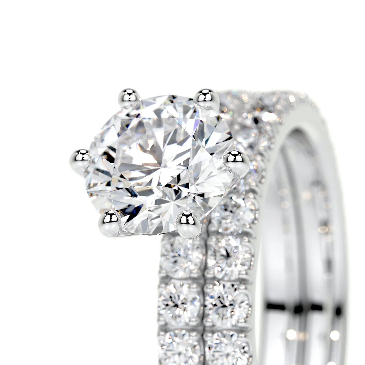 Elysia Lab Grown Diamond Ring . White Gold