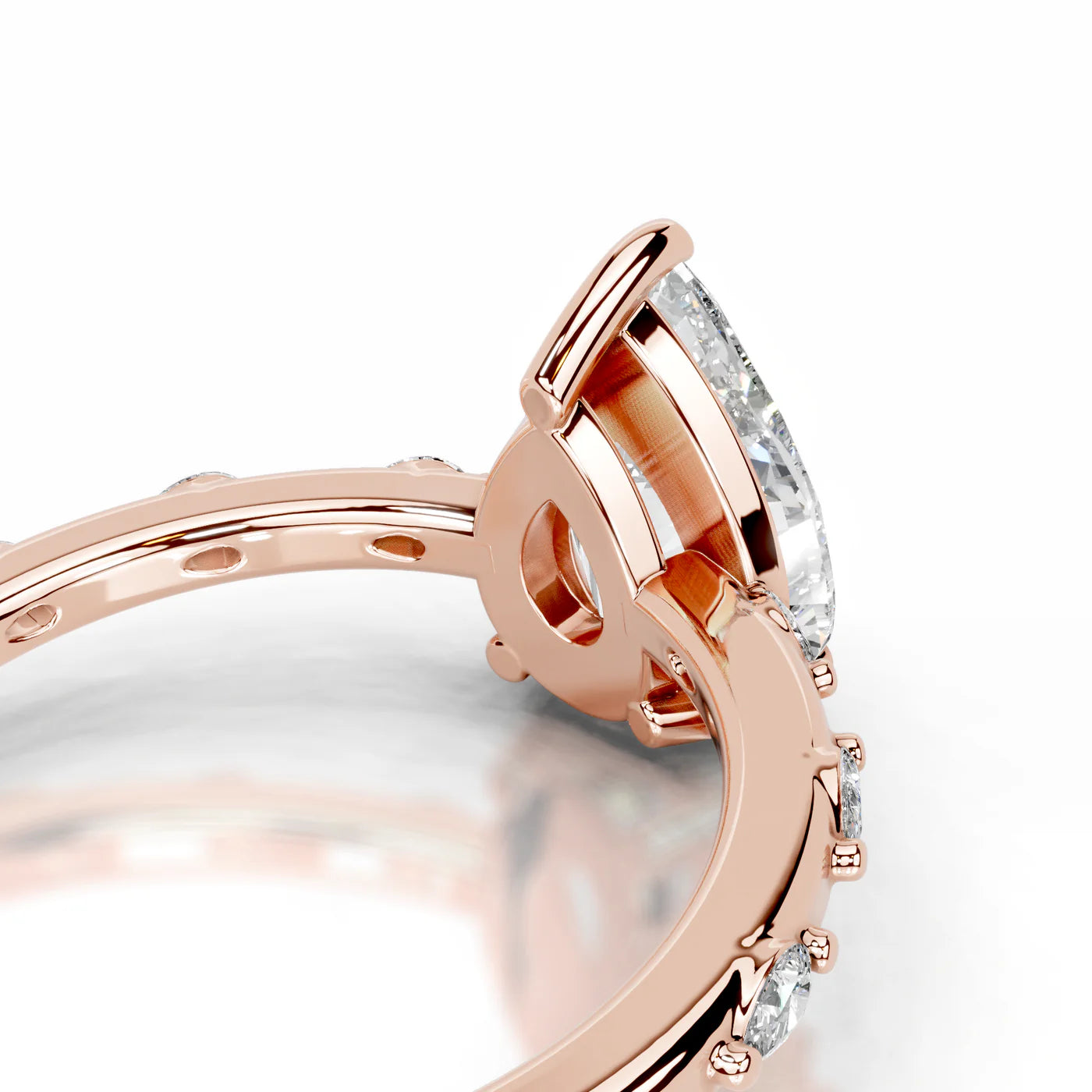 Everly Lab Grown Diamond Ring . Rose Gold