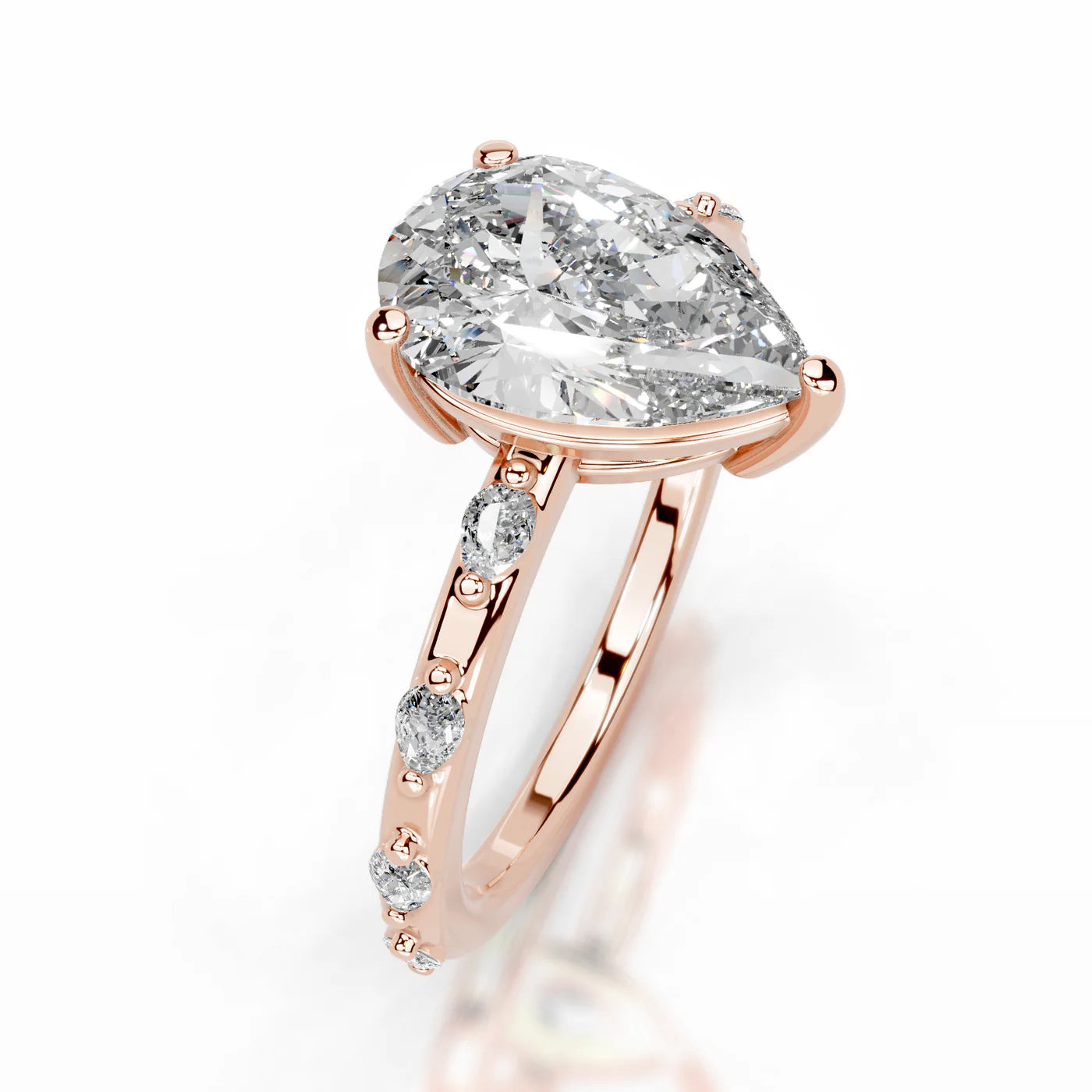 Everly Lab Grown Diamond Ring . Rose Gold