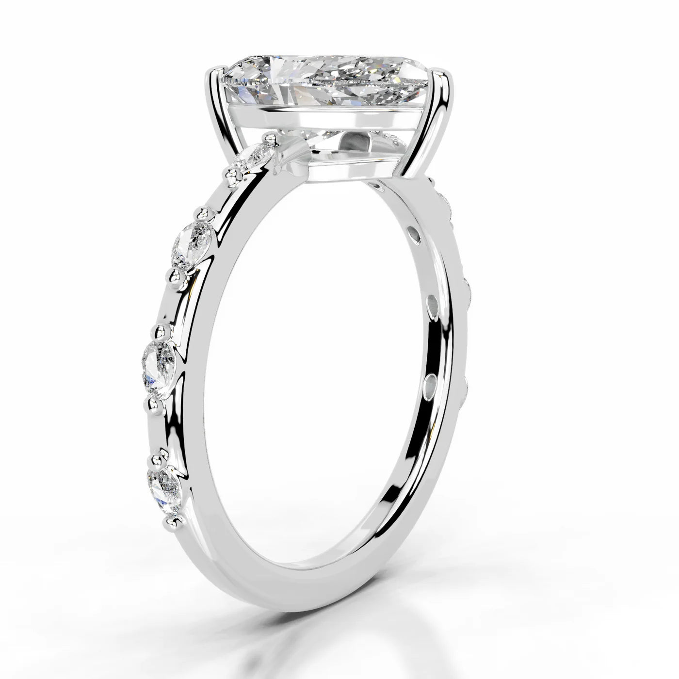 Everly Lab Grown Diamond Ring . White Gold