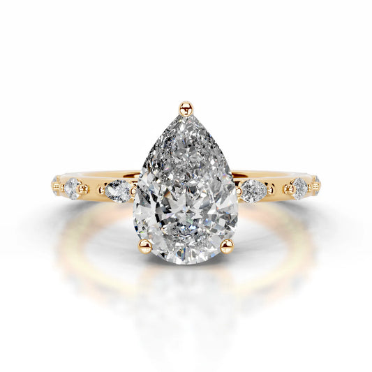 Everly Lab Grown Diamond Ring . Yellow Gold