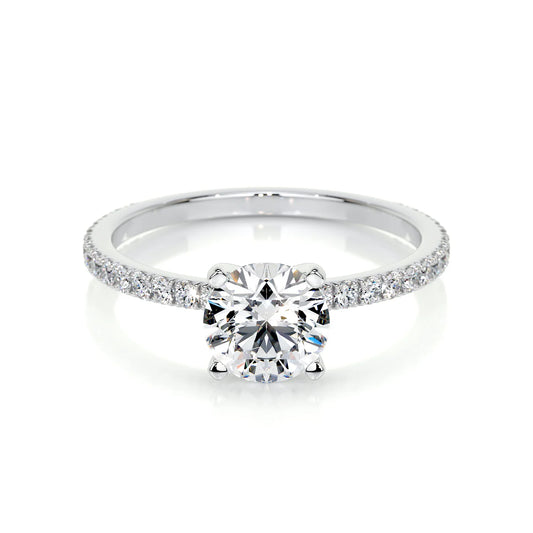 Lucent Lab Grown Diamond Ring . White Gold