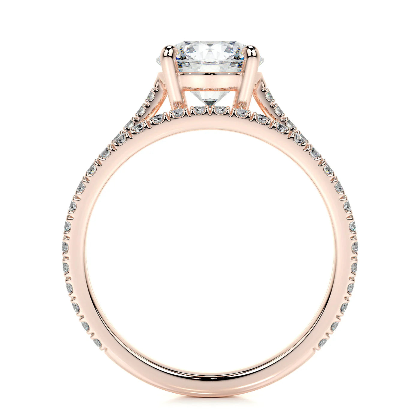 Lyric Lab Grown Diamond Ring . Rose Gold