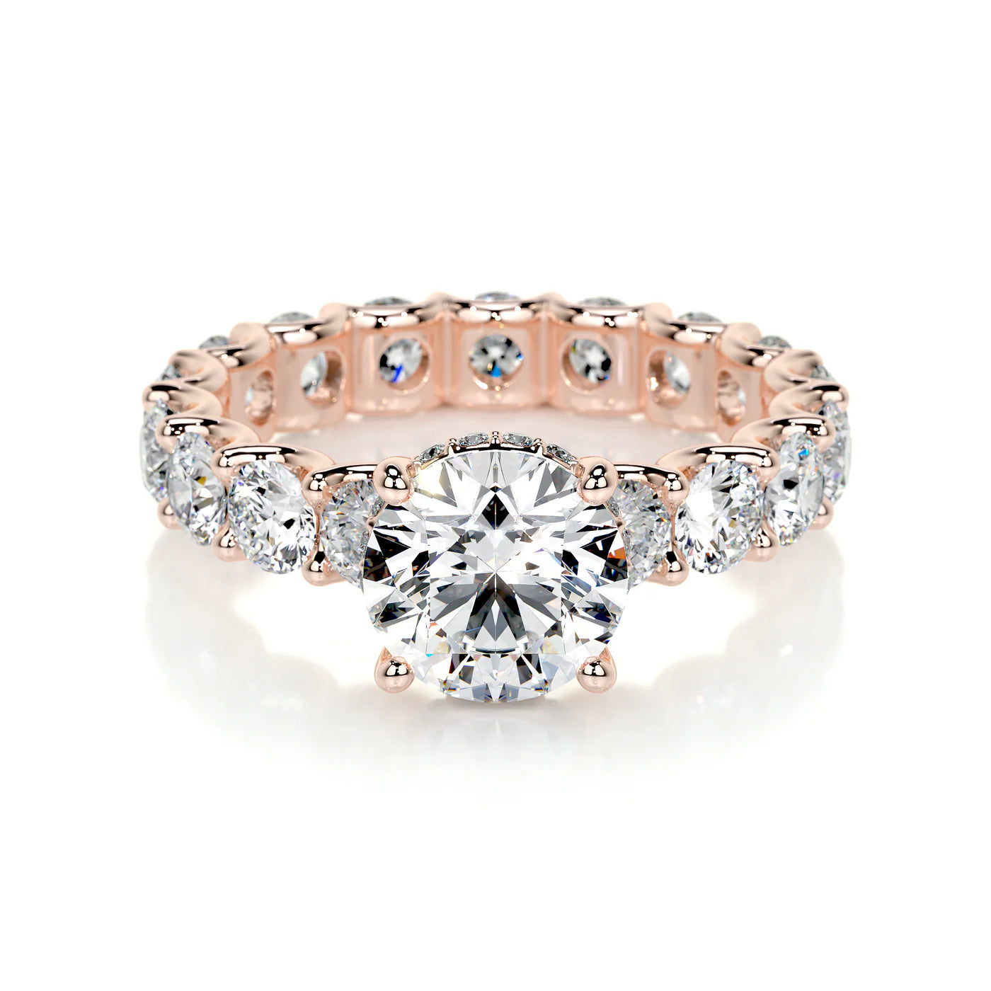 Radiya Lab Grown Diamond Ring . Rose Gold