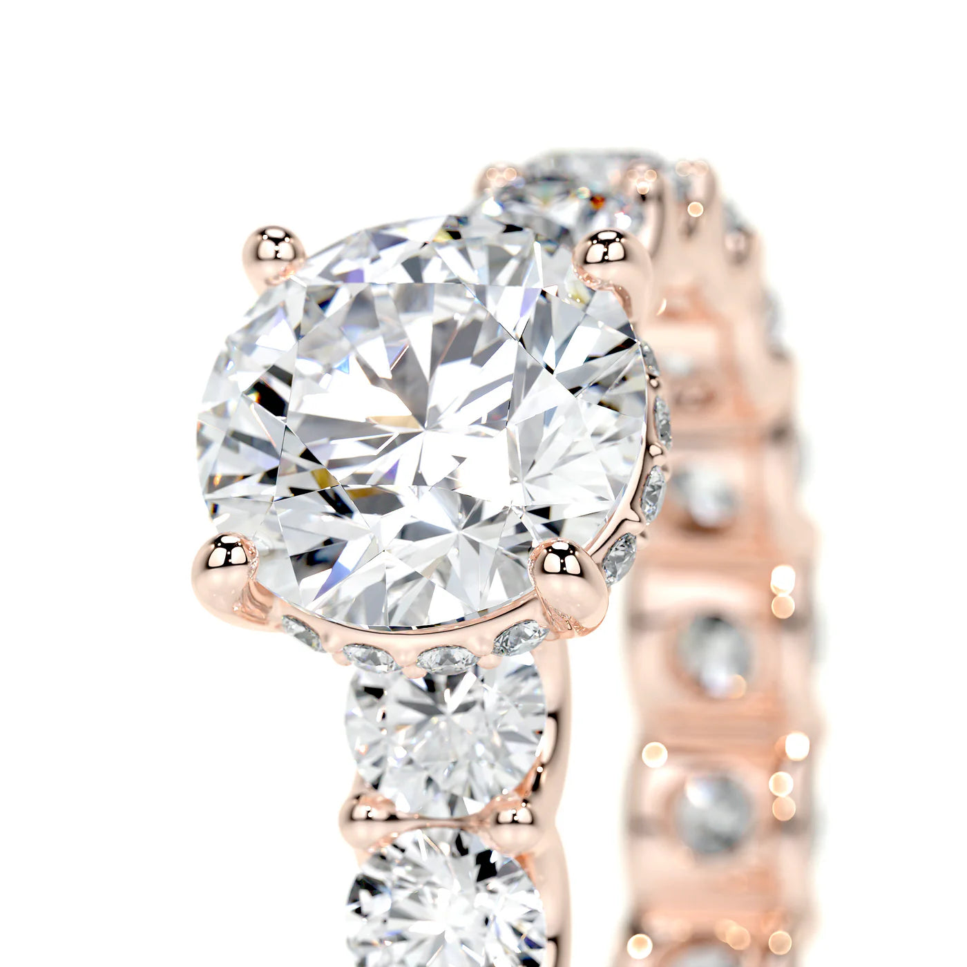 Radiya Lab Grown Diamond Ring . Rose Gold