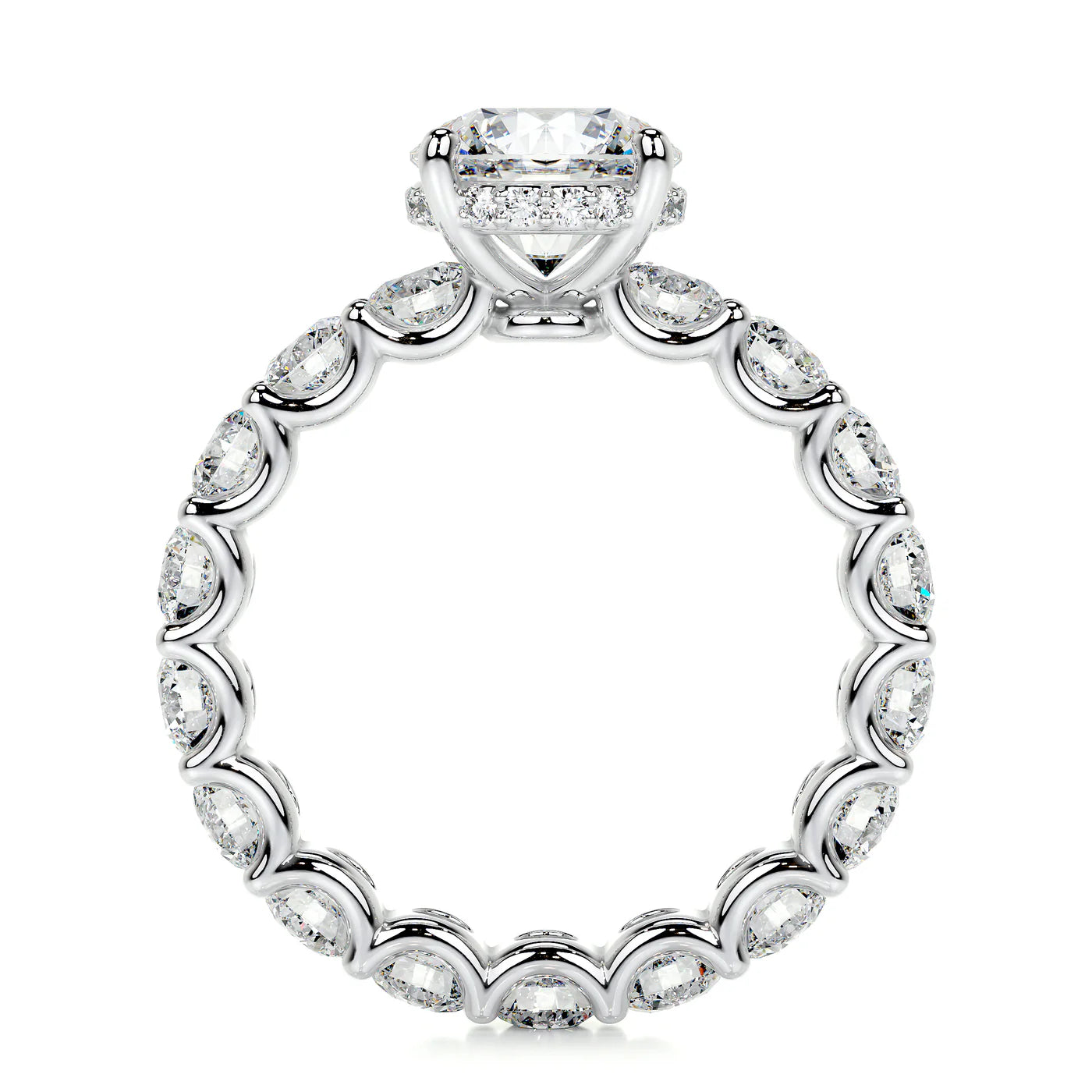 Radiya Lab Grown Diamond Ring . White Gold