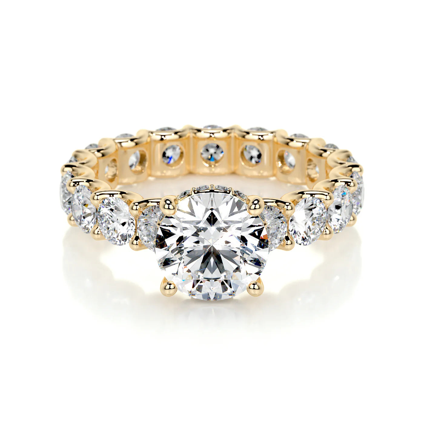 Radiya Lab Grown Diamond Ring . Yellow Gold