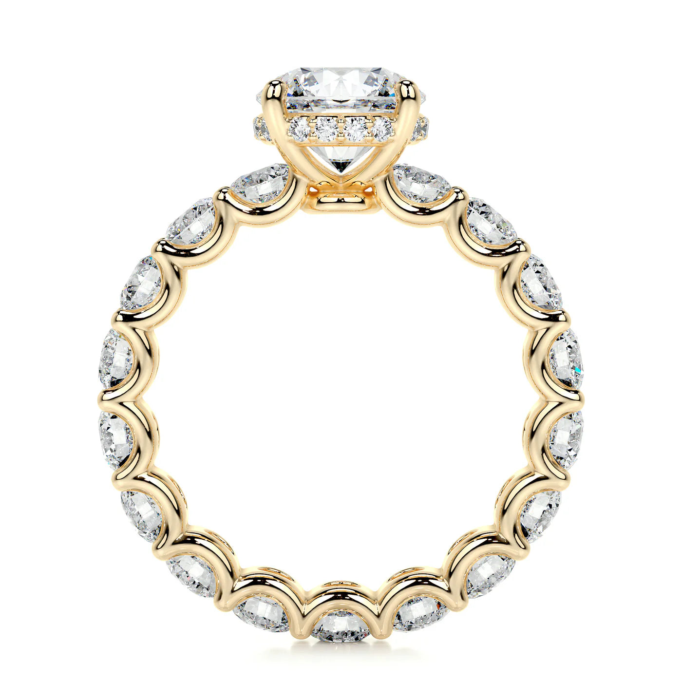 Radiya Lab Grown Diamond Ring . Yellow Gold