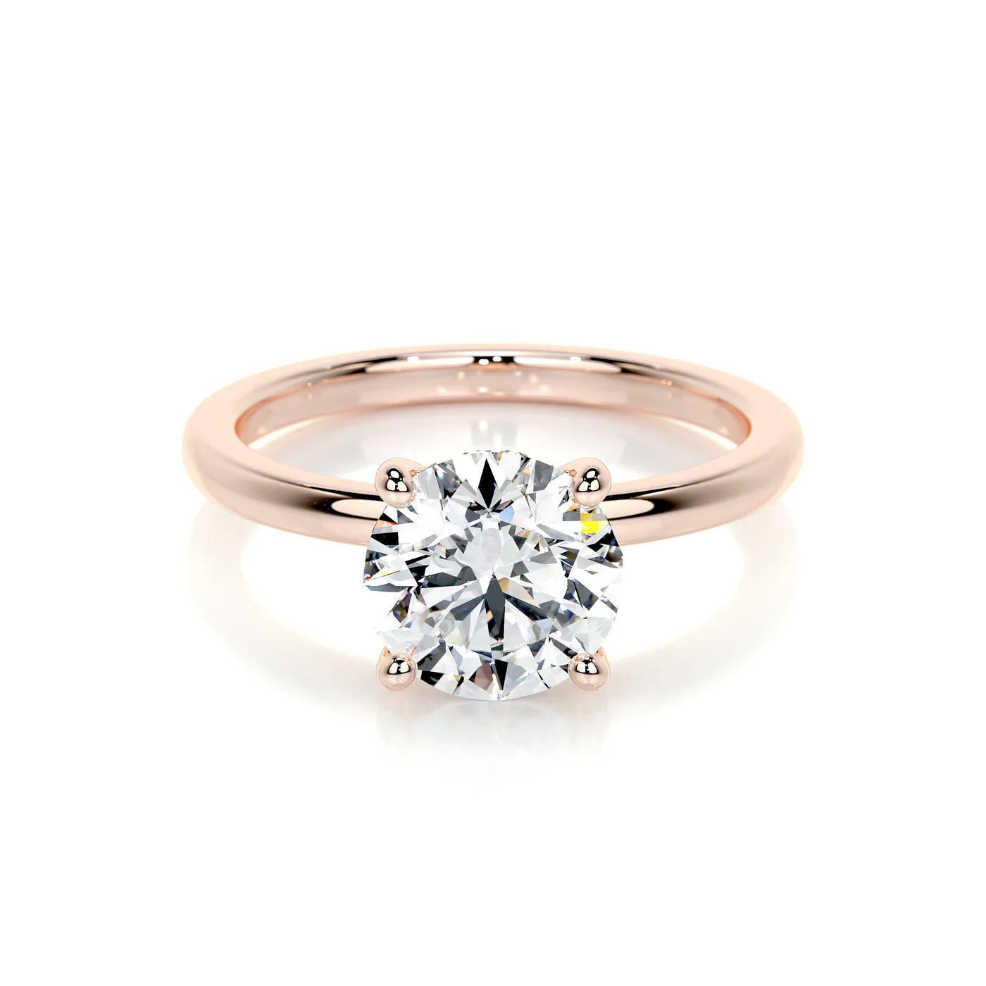 Alba Lab Grown Diamond Ring . Rose Gold