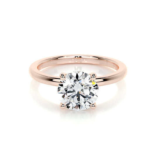 Alba Lab Grown Diamond Ring . Rose Gold