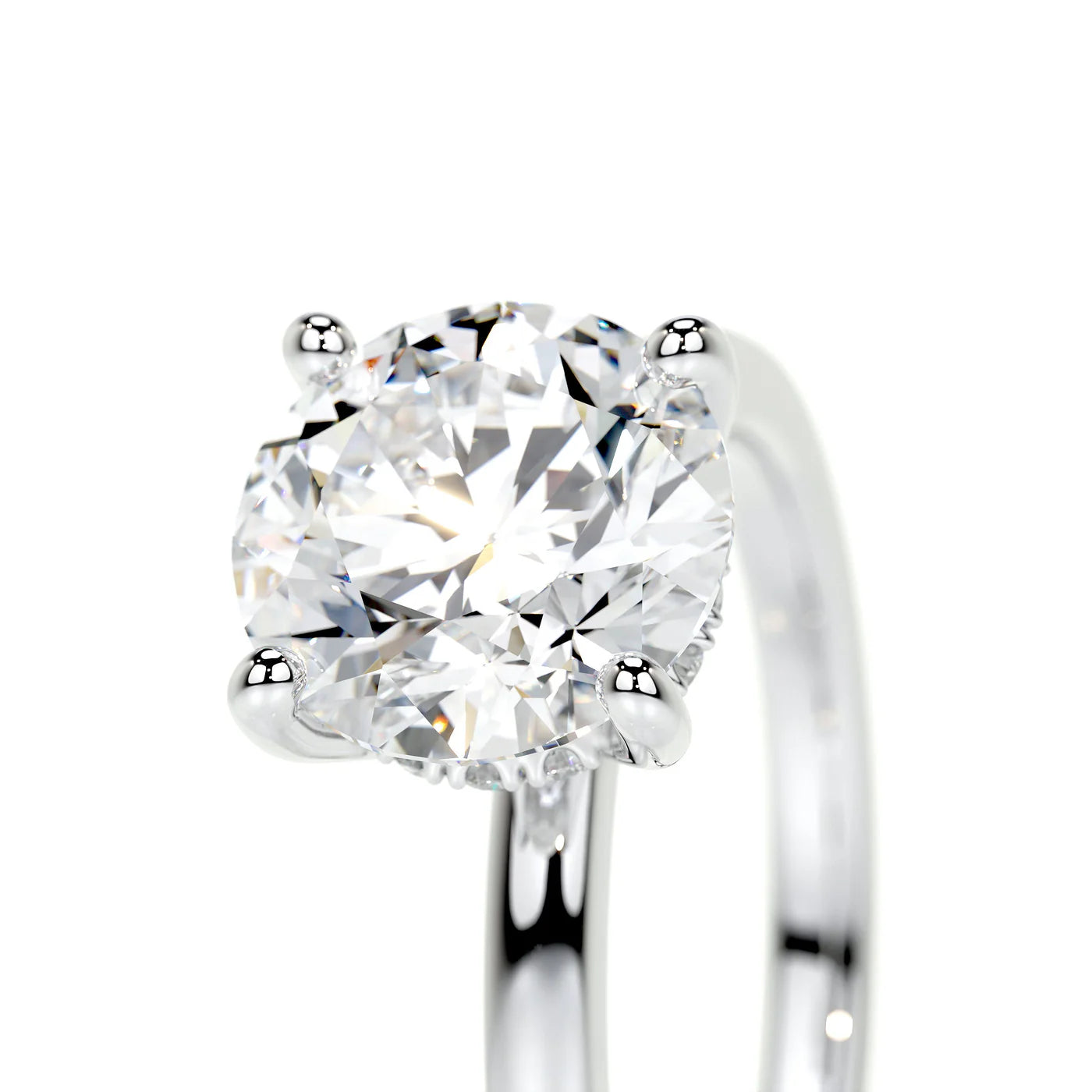 Alba Lab Grown Diamond Ring . White Gold