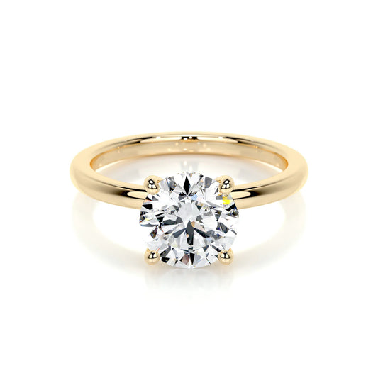 Alba Lab Grown Diamond Ring . Yellow Gold