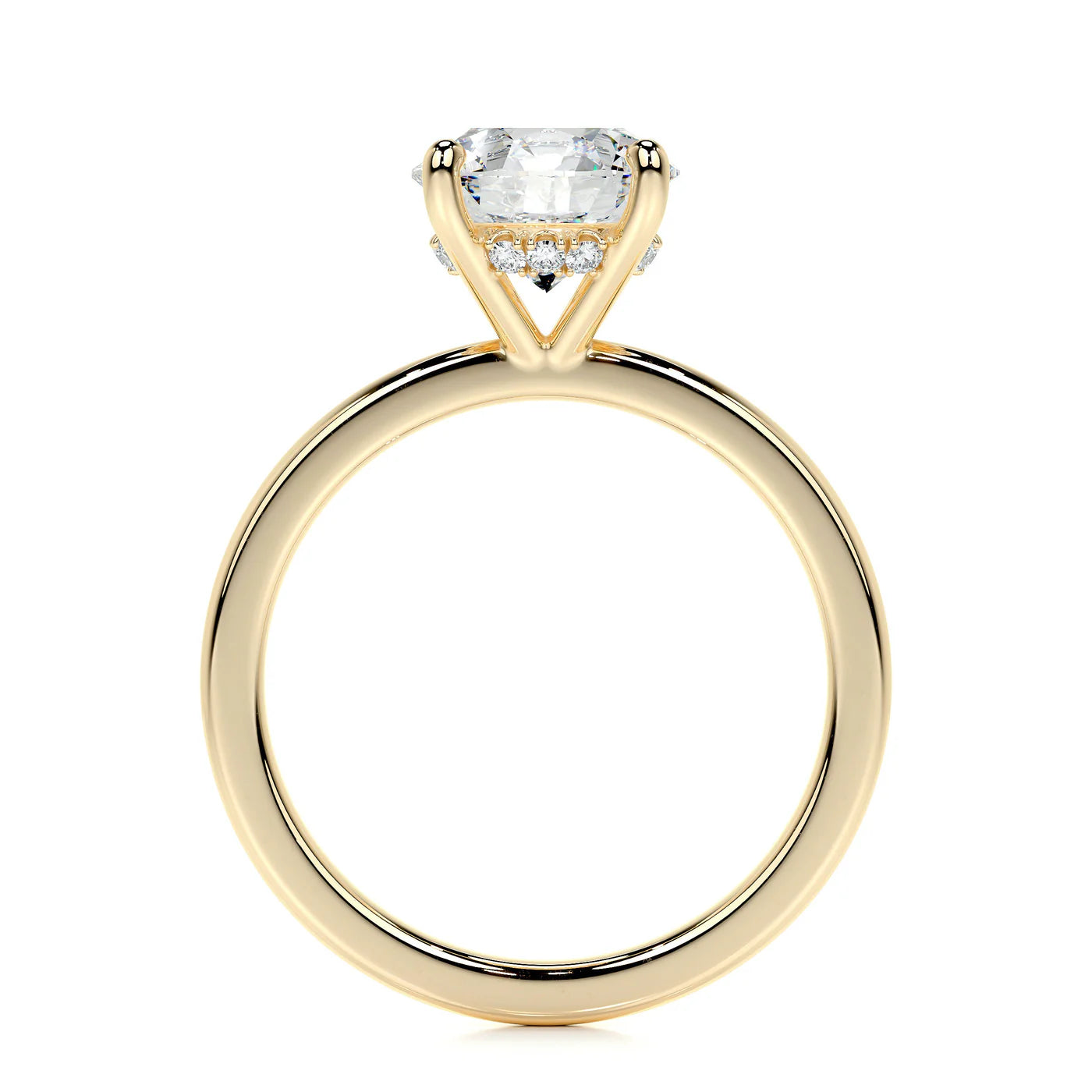 Alba Lab Grown Diamond Ring . Yellow Gold