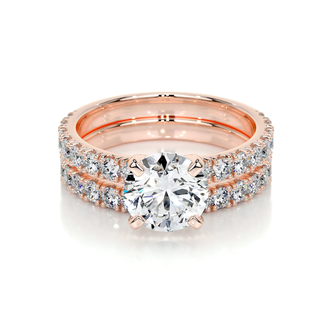 Althea Lab Grown Diamond Ring . Rose Gold