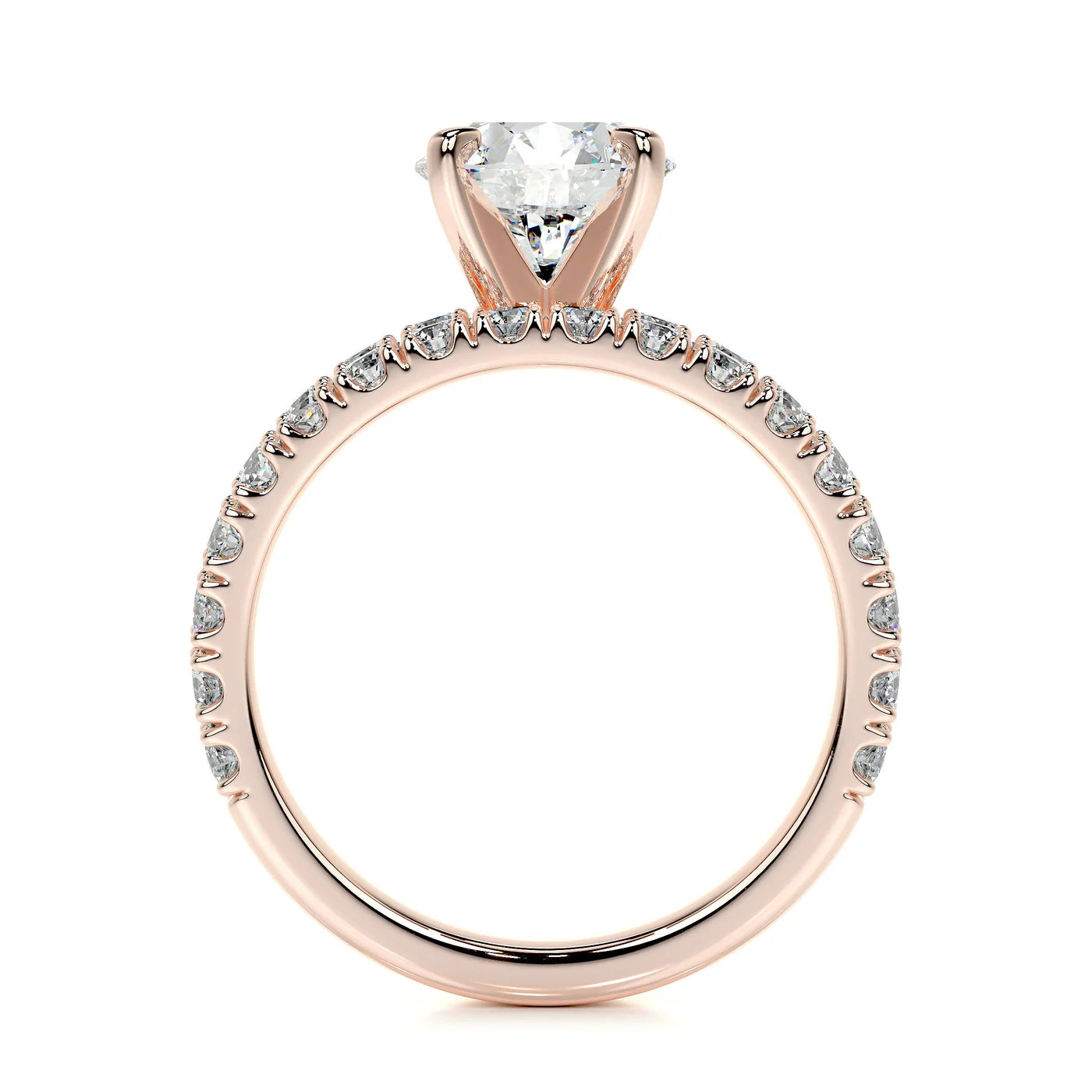 Althea Lab Grown Diamond Ring . Rose Gold