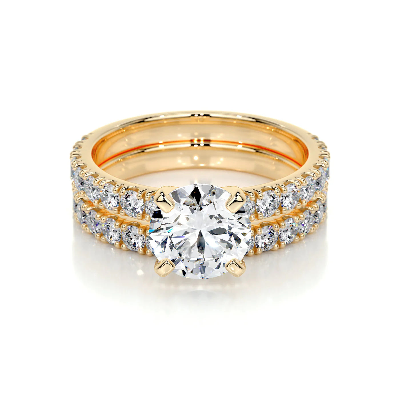 Althea Lab Grown Diamond Ring . Yellow Gold