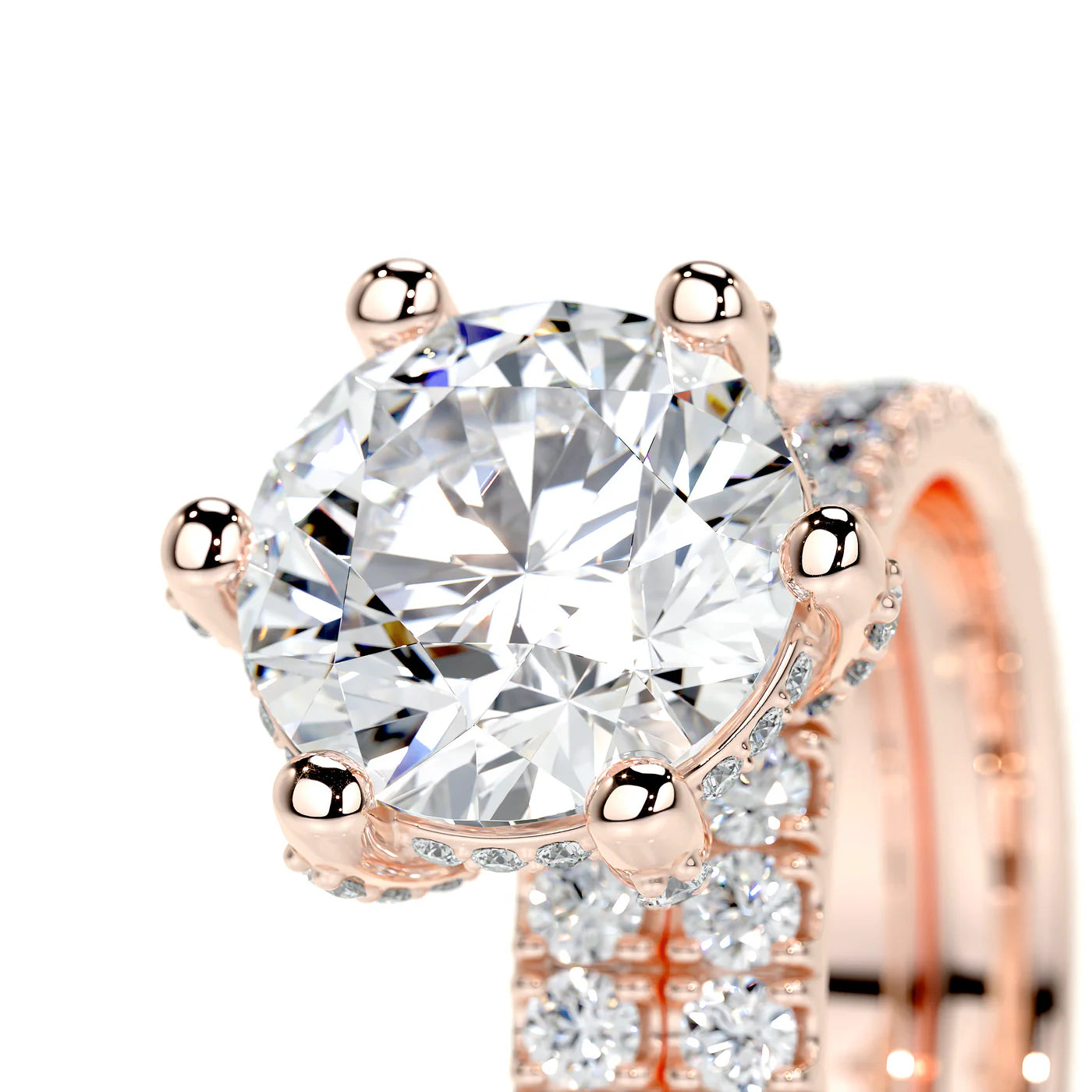 Amara Lab Grown Diamond Ring . Rose Gold