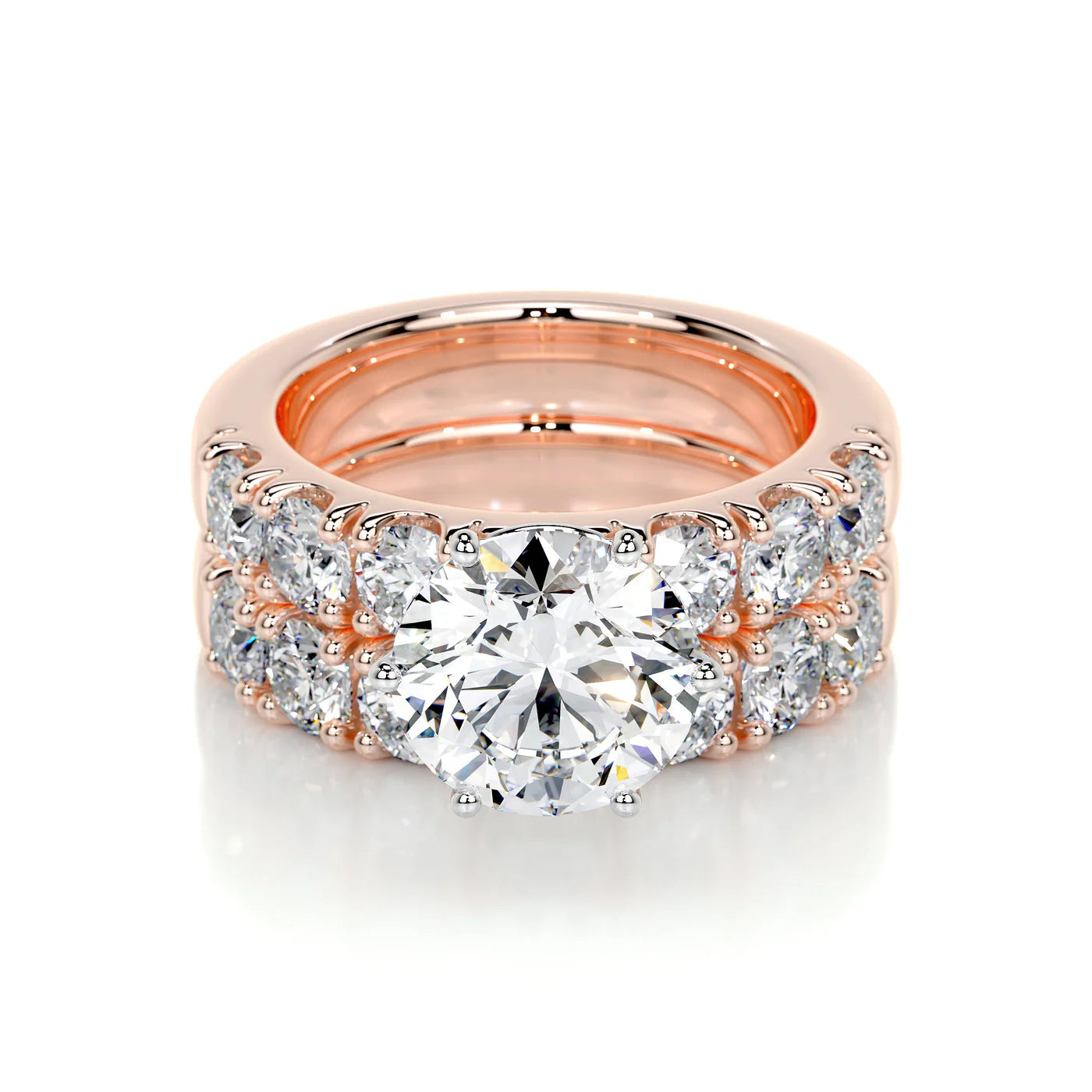 Arabelle Lab Grown Diamond Ring . Rose Gold