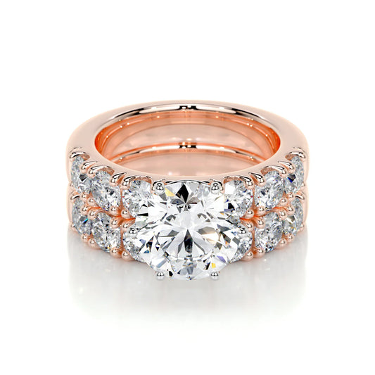 Arabelle Lab Grown Diamond Ring . Rose Gold