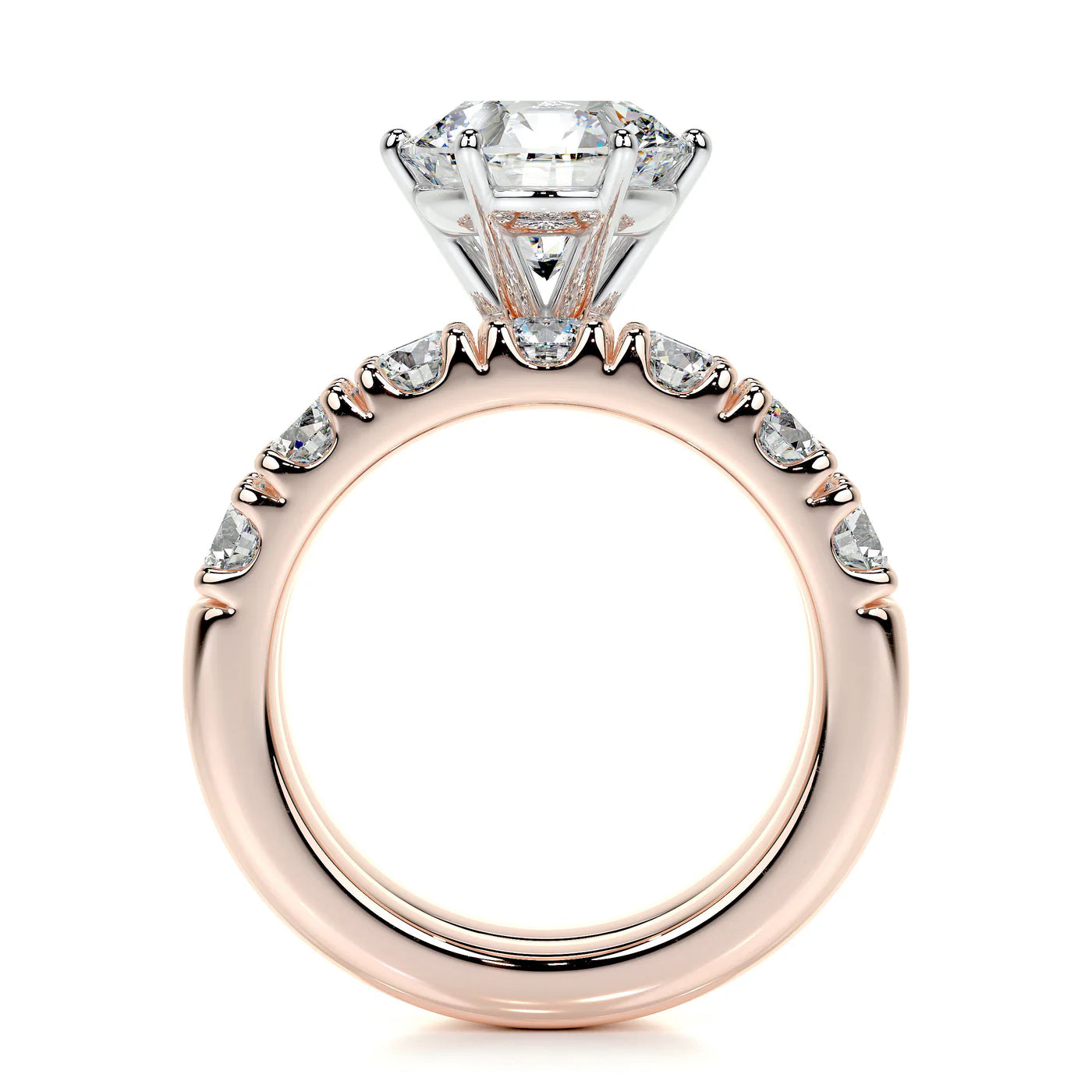 Arabelle Lab Grown Diamond Ring . Rose Gold