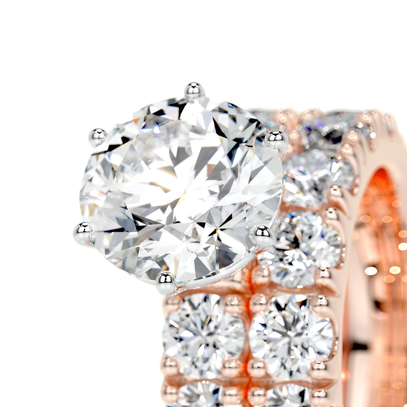 Arabelle Lab Grown Diamond Ring . Rose Gold