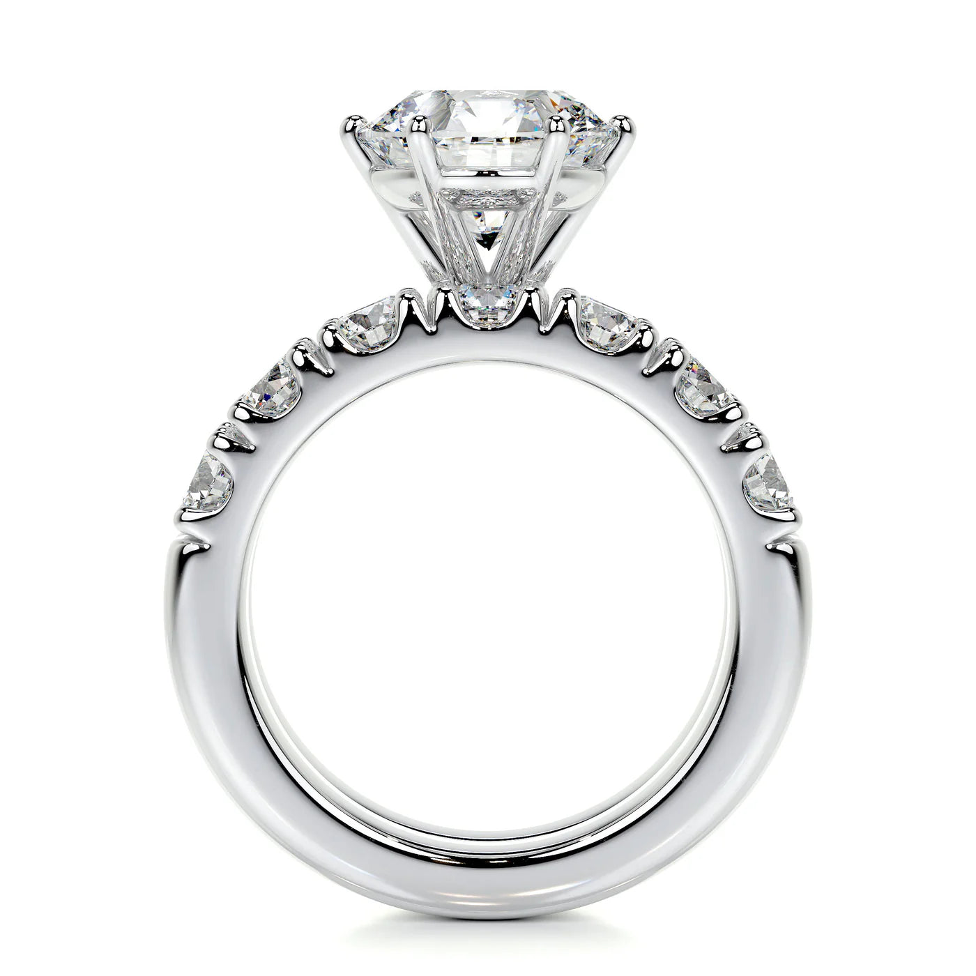 Arabelle Lab Grown Diamond Ring . White Gold