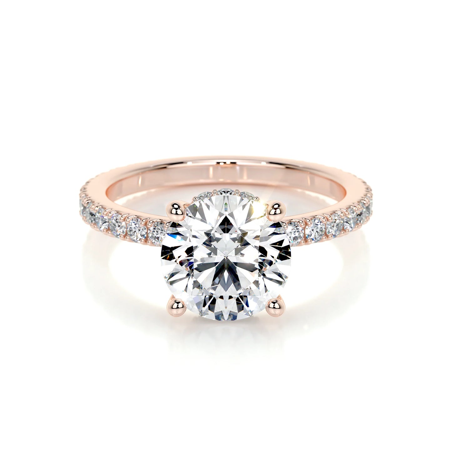 Aurora Lab Grown Diamond Ring . Rose Gold