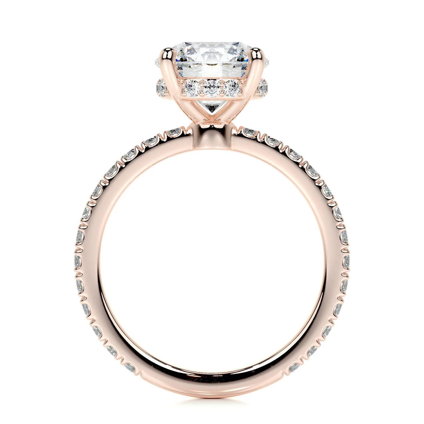 Aurora Lab Grown Diamond Ring . Rose Gold