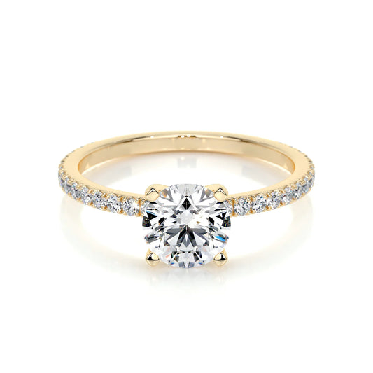 Aurora Lab Grown Diamond Ring . Yellow Gold