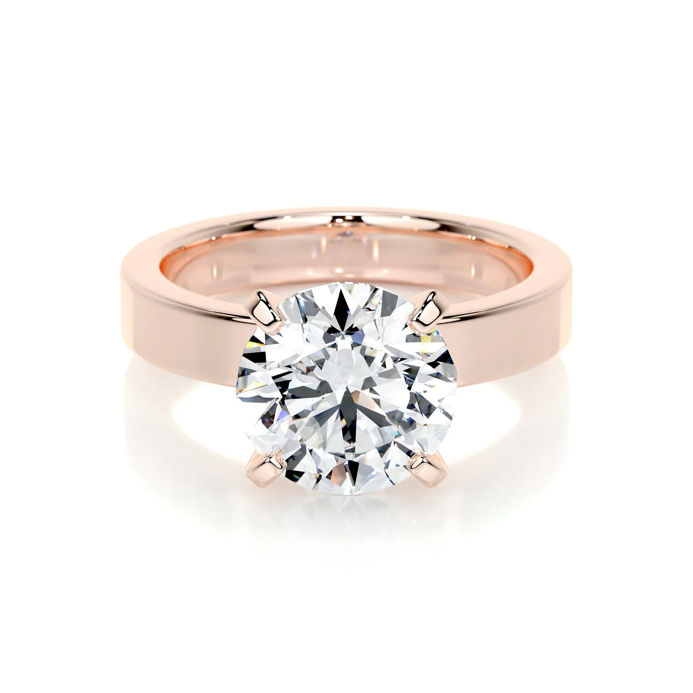 Calla Lab Grown Diamond Ring . Rose Gold