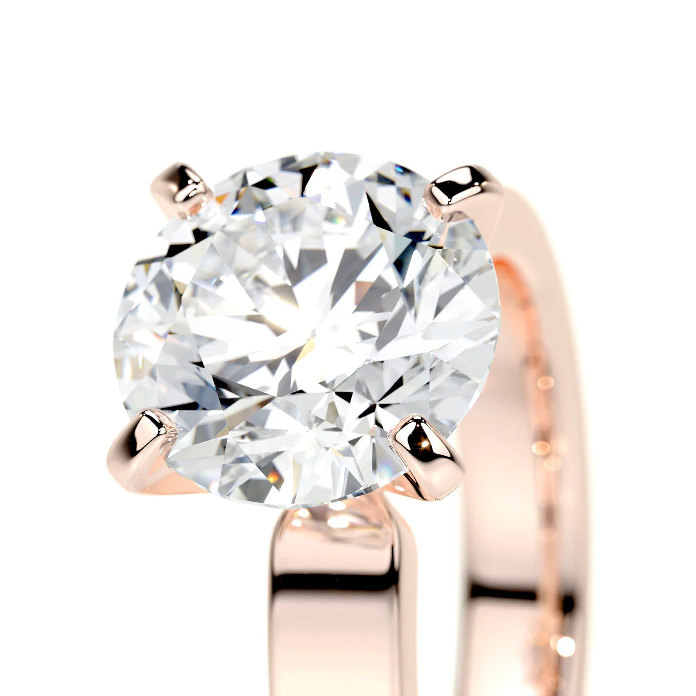 Calla Lab Grown Diamond Ring . Rose Gold