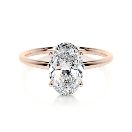 Celestia Lab Grown Diamond Ring . Rose Gold