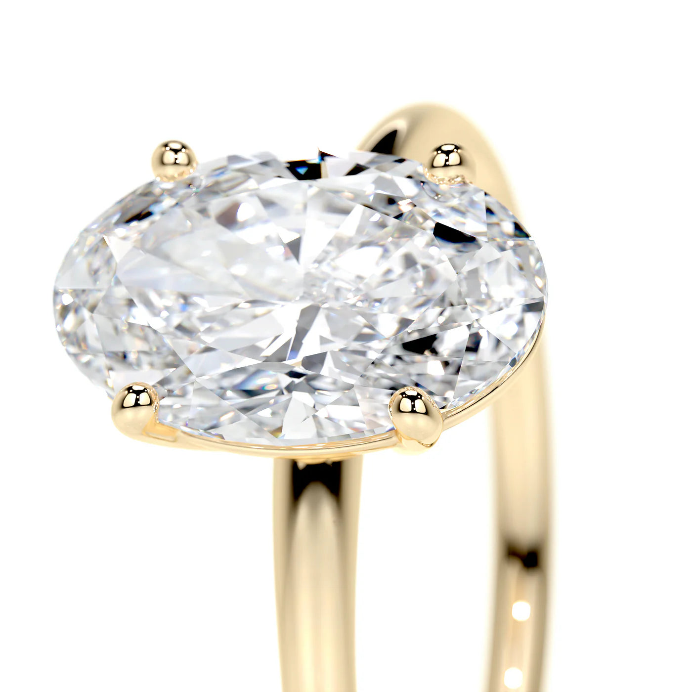 Celestia Lab Grown Diamond Ring . Yellow Gold