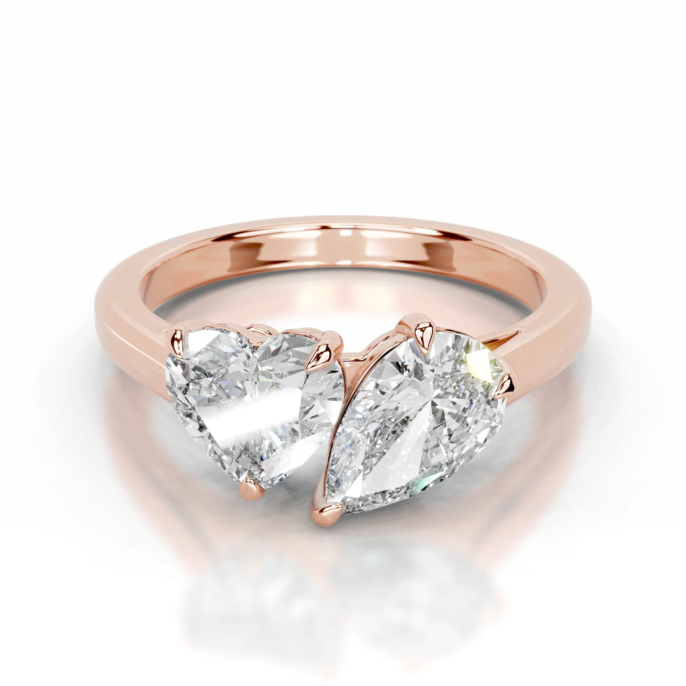 Eclipse Lab Grown Diamond Ring . Rose Gold