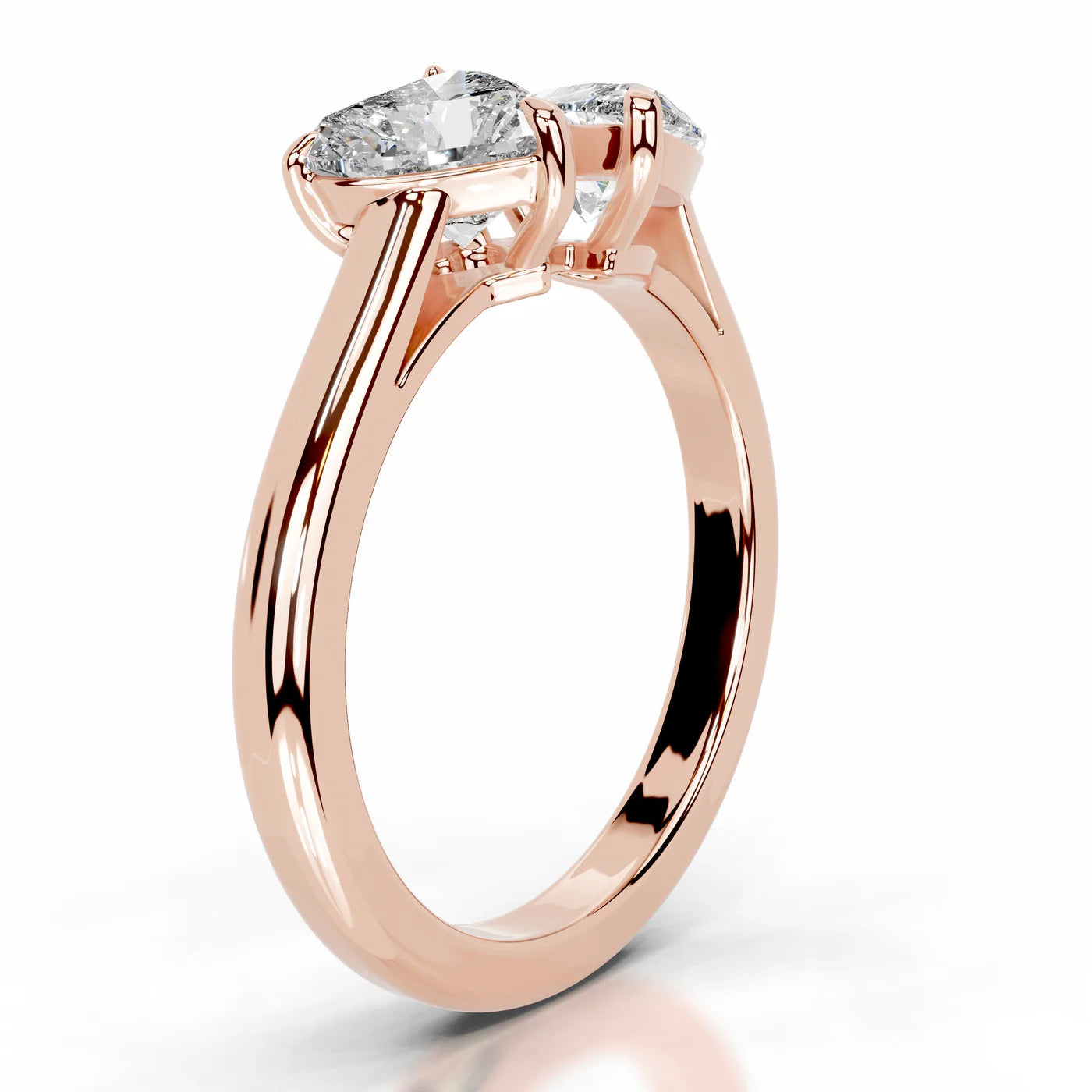 Eclipse Lab Grown Diamond Ring . Rose Gold