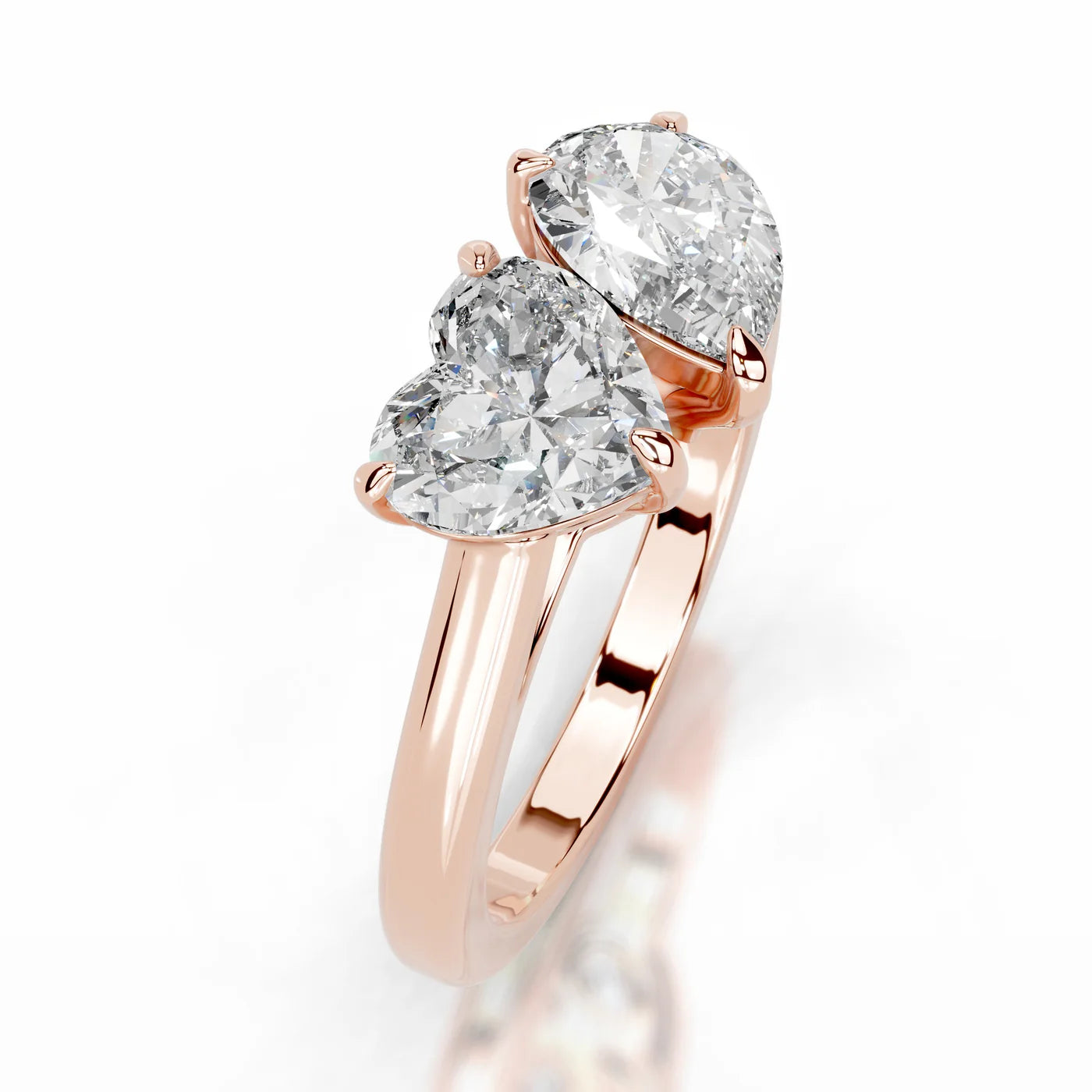 Eclipse Lab Grown Diamond Ring . Rose Gold