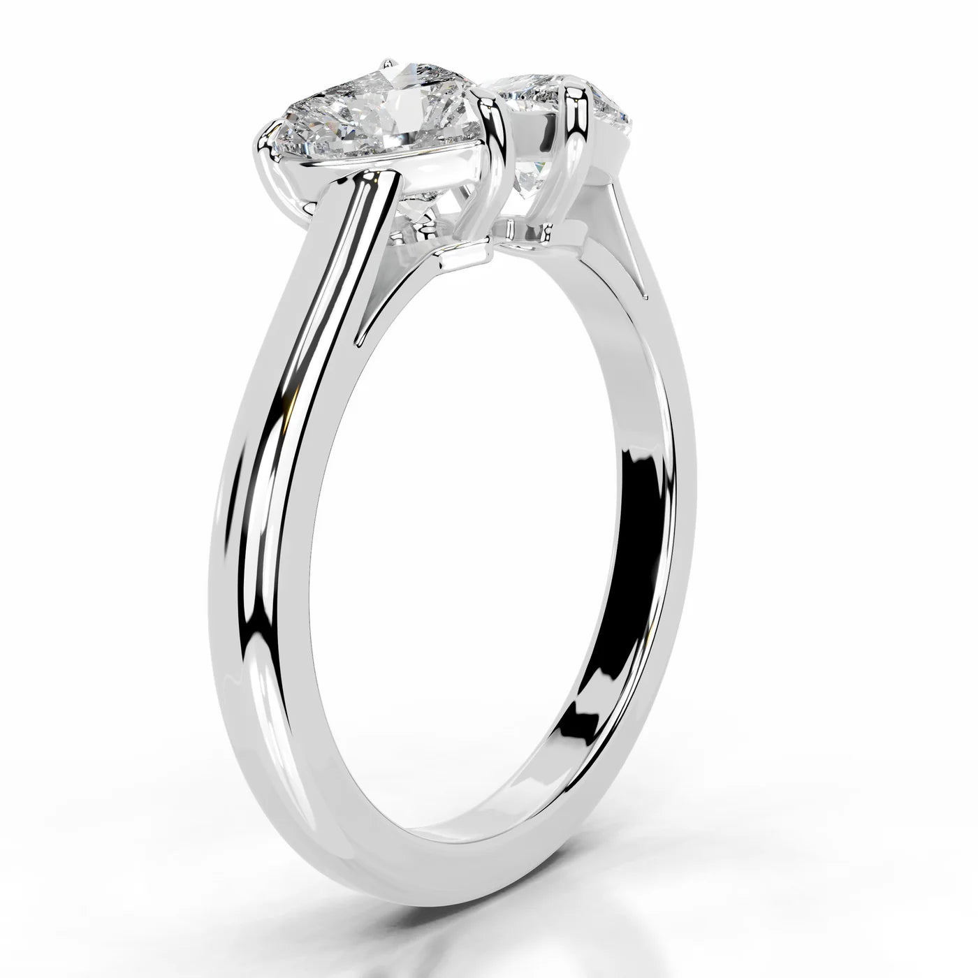 Eclipse Lab Grown Diamond Ring . White Gold