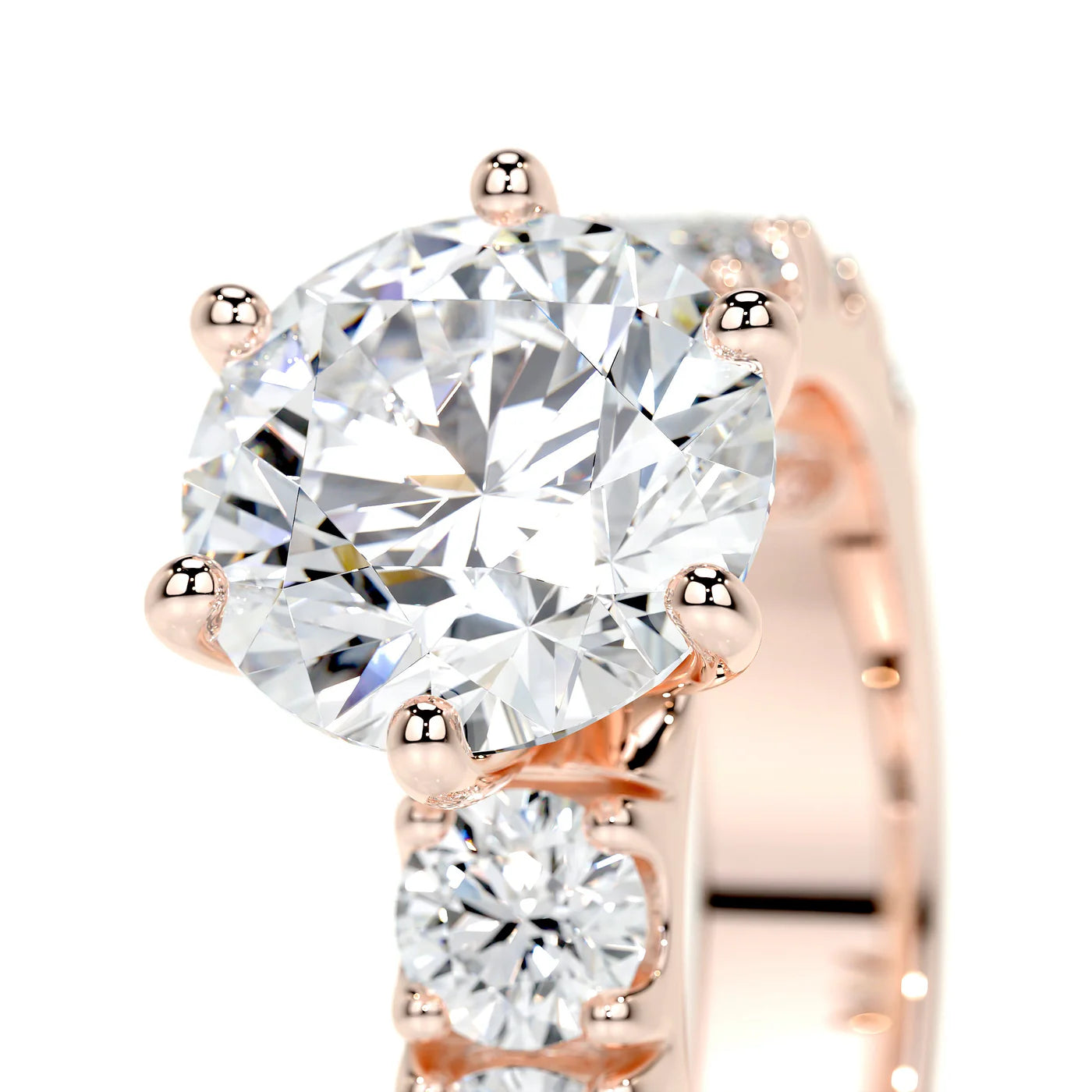 Elara Lab Grown Diamond Ring . Rose Gold