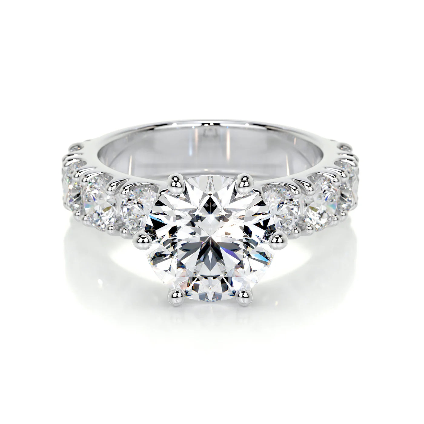 Elara Lab Grown Diamond Ring . White Gold