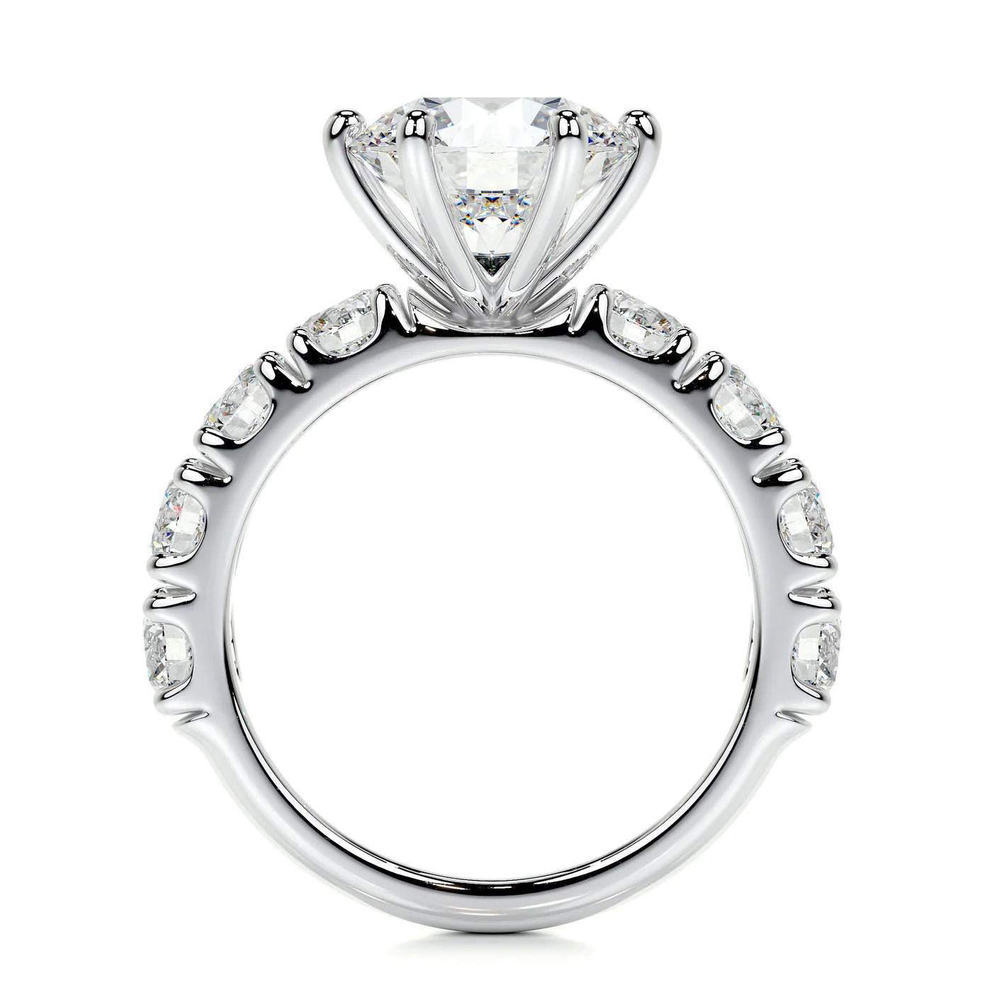 Elara Lab Grown Diamond Ring . White Gold