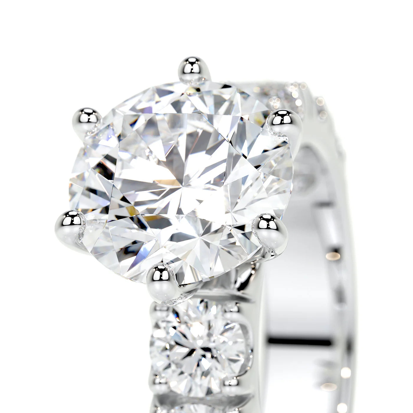 Elara Lab Grown Diamond Ring . White Gold