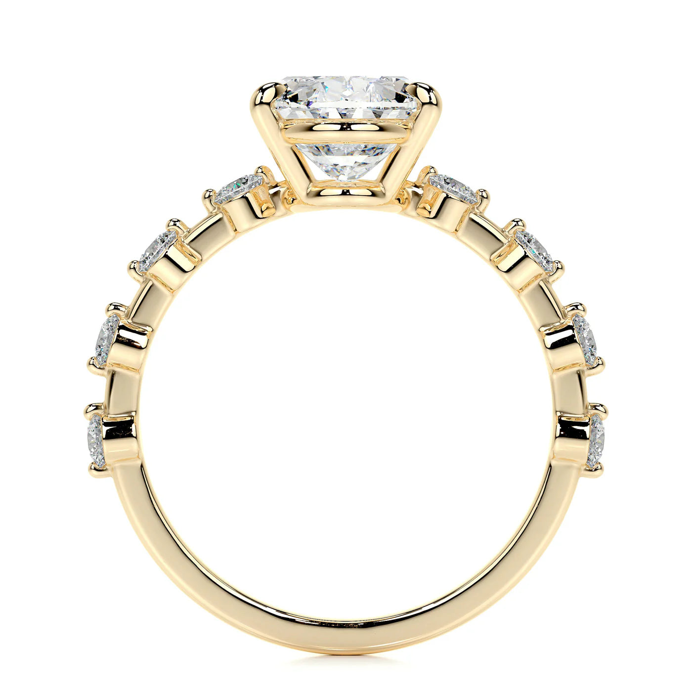 Eternia Lab Grown Diamond Ring . Yellow Gold